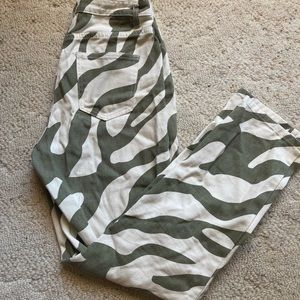 Shein zebra print pants